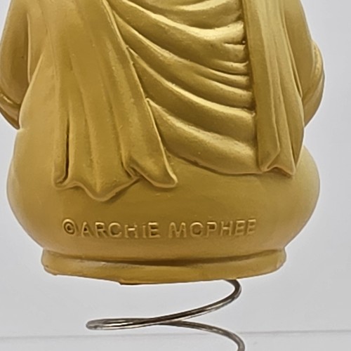 Cat Buddha Monk Dashboard Bobble Spring Kitty Archie McPhee Funny Novelty - Picture 5 of 7