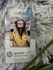 50 Pack 2x3 Inch Sticky Backed Photo Paper for HP Sprocket Printer
