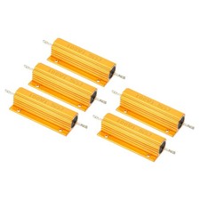 5Pcs 100W 1.5 Ohm Aluminum Shell Resistor Housing Resistor Wirewound Resistors