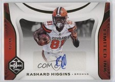 2018 Panini Limited Limited INK /99 Rashard Higgins #LI-RH Auto 5w7
