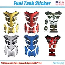 Motorcycle 3D Carbon Vinyl Gel Gas Tank Pad Protector Decal and Sticker Tankpad