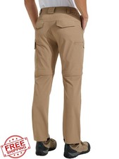 Men's Hiking Convertible Pants Zip Off Water Resistant