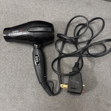 BaBylissPRO Nano Bambino Compact Dryer Black Travel Size Dual Voltage Pre-owned