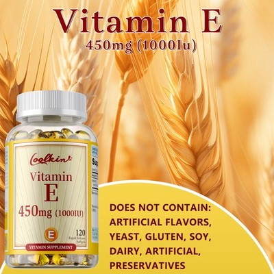 Vitamin E Capsules 450mg - Protection of Cells From Oxidative Stress - 120pcs