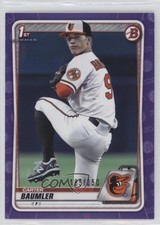 2020 Bowman Draft Purple Border 185/250 Carter Baumler #BD-117 16s2