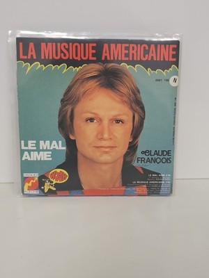 Altes Vinyl 45 Umdrehungen Claude François Le Mal Aimé Retro Sammlung französischer Song