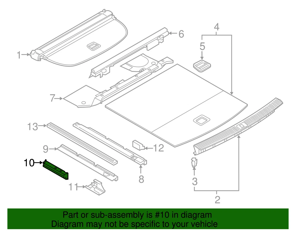 Soporte de montaje de cubierta de anclaje original Audi 80A-813-982 Foto 2 de 2