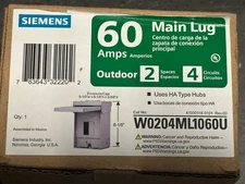 Siemens EQ 60 Amp 2-Space 4-Circuit Outdoor Main Lug Load Center
