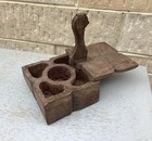 ASIAN MASALA DABBA TRADITIONAL WOODEN SPICE BOX / TRINKET BOX /INCENSE CONTAINER