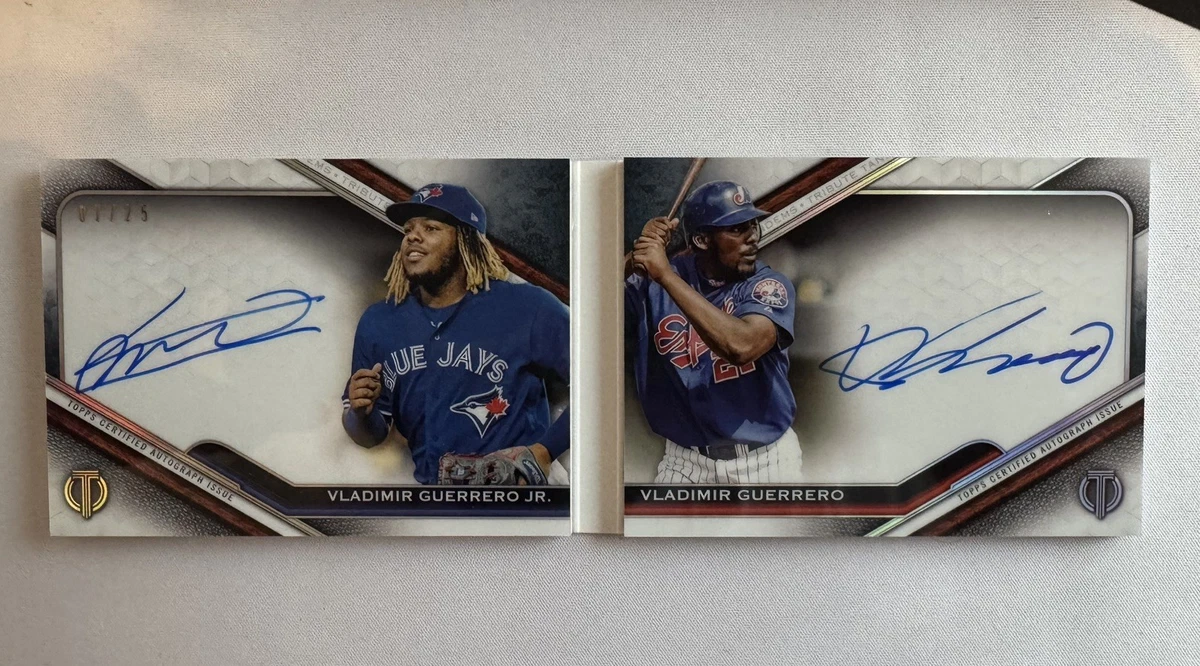 Topps Vladimir Guerrero Baseball Autographed Sports Trading Cards