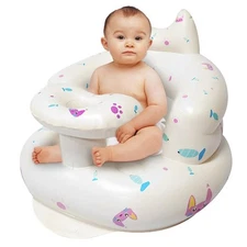 Inflatable Baby Seat for Babies Toddlers Floor Chair Sitting Up Pump Blow Up ...