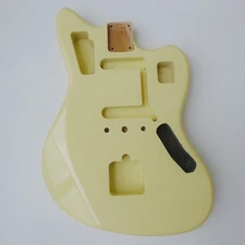 nwe DIY Creamy yellow Gloss Poly Electric Guitar Alder Body High-end 