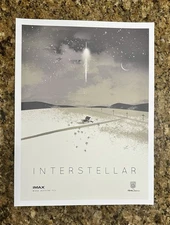 Interstellar 12x16 Original Promo Movie Poster 2014 AMC IMAX