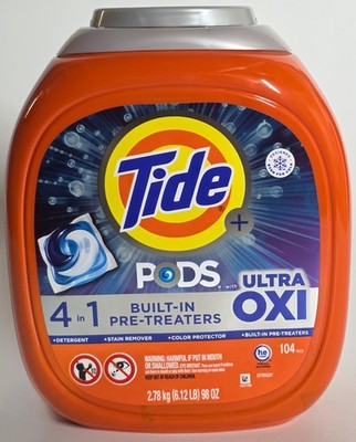 Tide Pods With Ultra Oxi 104 Ct