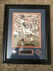 MIKE DITKA HAND SIGNED & CUSTOM FRAMED 8''X10'' CHICAGO BEARS/GAME USED COA