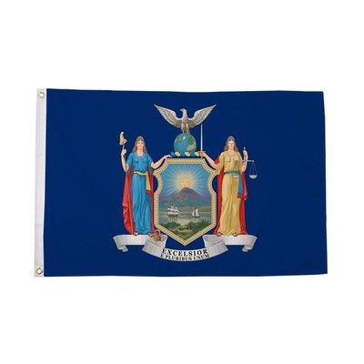 Flagtex New York Flagge New York State Flag NY Flagge mit Ösen