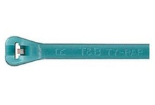 1000 Pack 3.6 inch Fluoropolymer ETFE Cable Ties Aqua 18 lb | ABB Ty-Rap TYZ23M