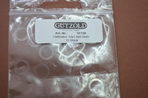 Neumáticos adhesivos HO Gützold 01158 (10 unidades) | Zustand: Neu