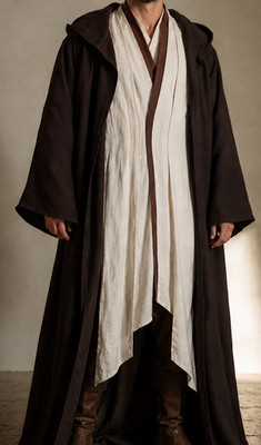 CosplaySky Adult Outfit for Jedi Costume Halloween Robe Tunic Hooded Uniform