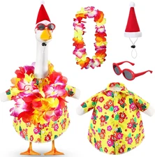Summer Christmas Porch Goose Outfits Santa Hawaiian Goose Outfit for 23'' Porch 