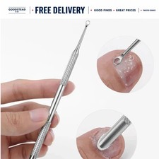 Stainless Steel Cuticle Pusher Double-Ended Nail File  Remover Tool