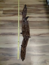 Vintage Brown Mink Stole Scarf 1940s-1950s Fur Accessory 4 Pelts