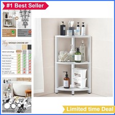 Shower Caddy 3 Tier Corner Shelf Stand HDPS Waterproof Rust Resistant Space