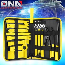 19pcs Car Radio Door Trim Body Clip Panel Removal Pry Bar Hand Tools Kit Yellow