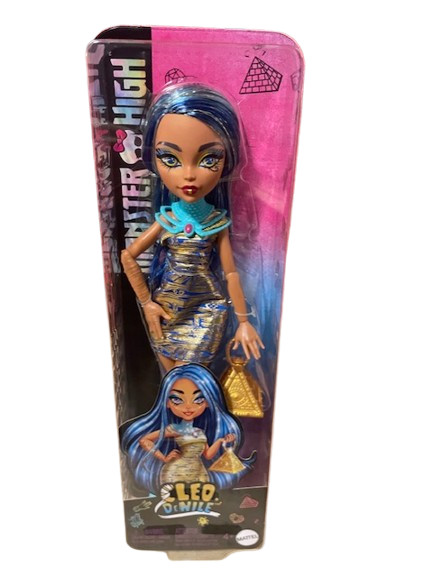 New Sealed Monster High CLEO DeNile Articulated Doll & Gold 