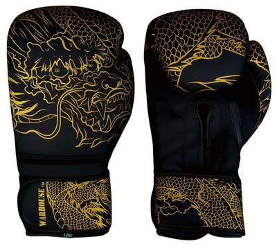 WarHouse Dragon Schwarz/Gold Boxhandschuhe