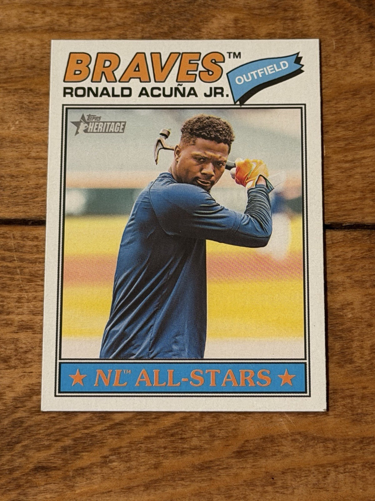 RONALD ACUNA JR 2026 Topps Heritage All Star Image Variation Card #55