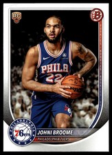 2025-26 Bowman Base Johni Broome RC Philadelphia 76ers #35