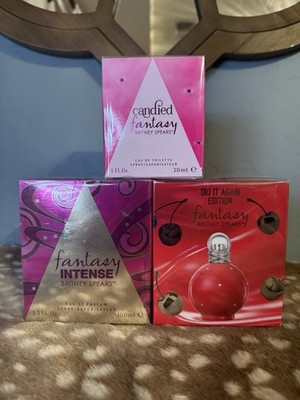  Lot x3, Britney Spears Perfume Fantasy Assorted including Did it again Edition