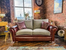 Duresta GARRICK 2 Seater Sofa -Immaculate Condition- 100% Wool Herringbone