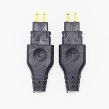 10pairs Gold Plated Headphones Audio Connector Cables Jack HD650 With Shell L+R