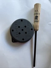 H S Strut Li'l Deuce Turkey Call Double Glass Pot Box & Carbon Striker 11051-N