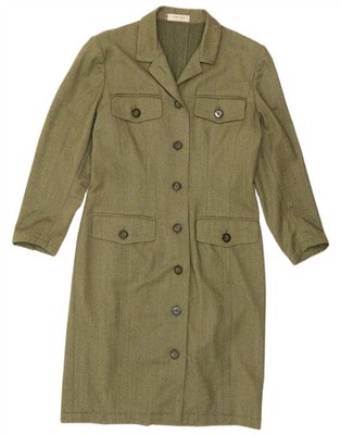 Al Duca D'Aosta Damen Shirtkleid IT 46 Large Grün CZ07
