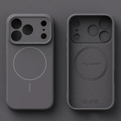 Magnetische Flüssig Silikon Hülle für iPhone 17 Air 16 15 14 13 Pro Max Soft Cover