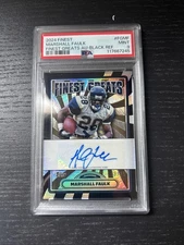 2024 Topps Finest Greats Autograph #FG-MF Marshall Faulk AU /25 Black Refractor