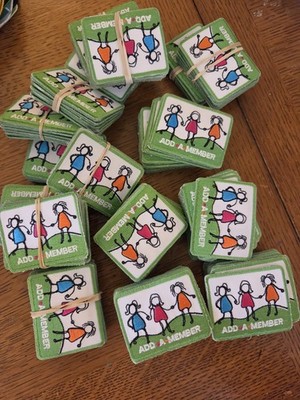 Girl Scout Patches Lot Of 20 Add A Member Recruitment Bring A Friend