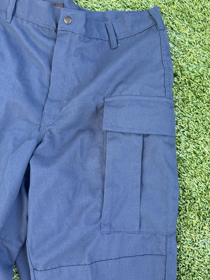 Pair Of 2 DriFire FR Flight Deck Navy Cargo Pants Size 34R. Made in USA. - Image 2 of 4