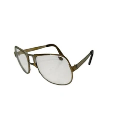 American Optical Vintage Men's Eye Glasses Frames 617 Aviator Gold Dad Retro 70s