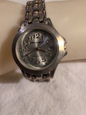 Milan ladies' two-tone stainless steel quartz watch with a silver dial and date