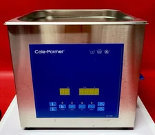 Cole-Parmer 9 Liter Ultrasonic Cleaner With Digital Timer /Heat, 120V *No Lid*