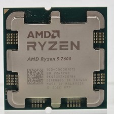 AMD Ryzen 5 7600 3.80GHz 6 Core 100-000001015 12 Thread AM5 CPU