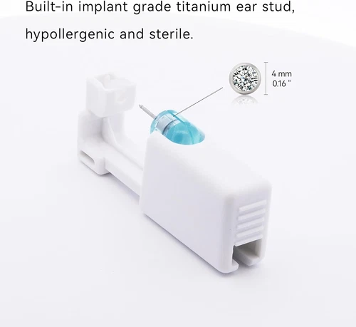 Ear Piercing Kit Titanium G23, Disposable Ear Piercing Gun Kit with F136 Medical image 6