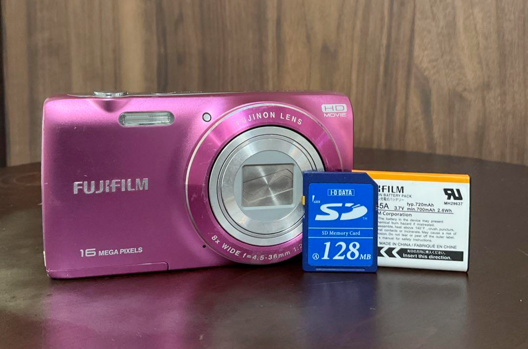 Fujifilm FinePix JZ250 Compact Digital Camera Pink 16.0MP 8x Zoom