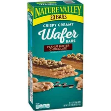 Nature Valley Wafer Bars Peanut Butter Chocolate, 20 Count – Snack Bars.