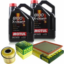 MOTUL 9L MOTOR-ÖL+MANN-FILTER für Nissan Interstar Kasten X70 dCi 90 120 Bus
