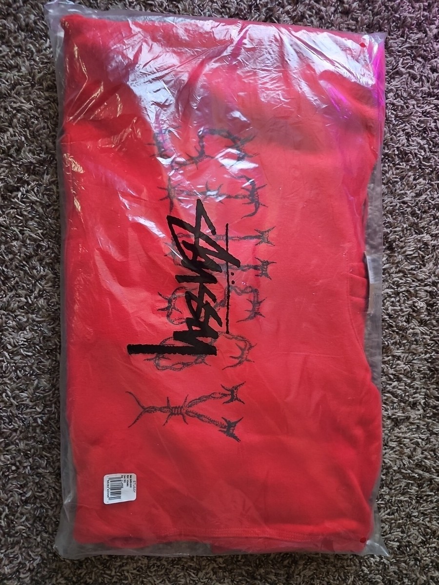 ★送料・関税込★Stussy★BARB HOODIE★RED★ Stussy Barb Wire Hoodie XL Red NWT | eBay